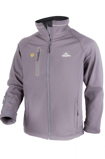 Softshell gris manga larga hombre yagan