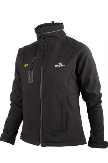 Softshell negra manga larga mujer yagan